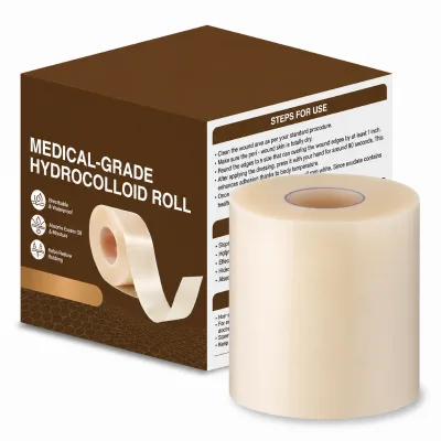 Wholesale Hydrocolloid Dressing Roll 5cm X100cm Self Adhesive Waterproof Wound Care Tape for Pressure Ulcer Blister Protection