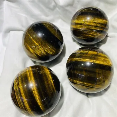 Wholesale natural crystal yellow tiger eye sphere crystals healing stone quartz balls for meditation