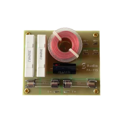 PA-115 Oule Manufactured Single Tweeter Crossover With Air Core Inductor and Fuse Protection Suitable for 51-100 MM Tweeter