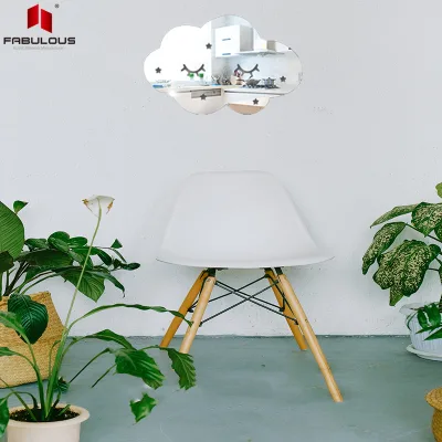 FABULOUS Nordic Style Fashion Decorative Custom Size Cloud Acrylic Wall Mirror Wall Sticker Decoration