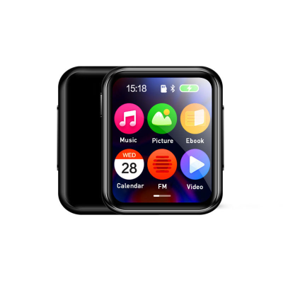 Mini Sport Video Clip MP3 Music Player with Touch Screen FM Radio Record Ebook Function Supports WAV APE DSD ALAC Audio Formats