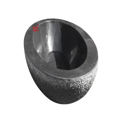Large Size Black Marble Bathroom Tub Freestanding Solid Surface Stone Bathtub