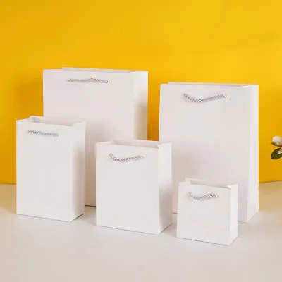 Multi-Color Hemp-Blend Paper Bags Custom Sizes Stock Ready Eco Retail Packaging Wholesale Bulk Discounts
