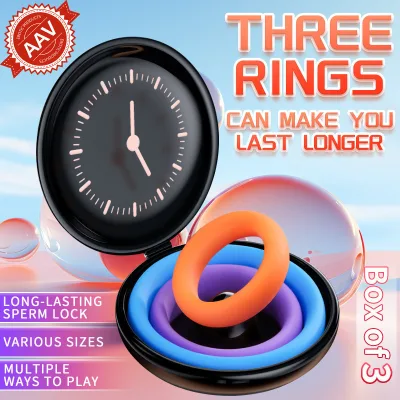3 Pcs Reusable Silicone Cock Penis Rings Enlargers Erection Enhancing Long Lasting Dropshipping Adult Products