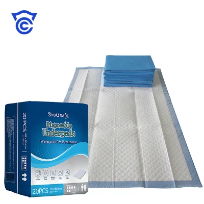 Waterproof Underpad Importer Disposable Absorbent Incontinence Underpad  Non Woven Fabric Adult Disposable Underpad for Adults
