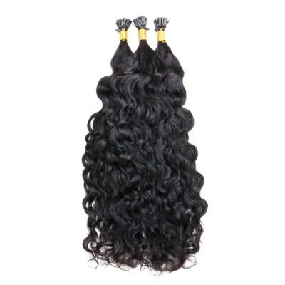 Human Hair Extensions Black I Tip Extensions Jet Black Itips Hair Extensions