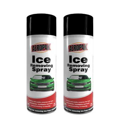 Aeropak 500ml Ice-Off Aerosol De-Icer Instantly Unfreezing Glass De-icing Spray for Winter Car Windshield and Refrigerator
