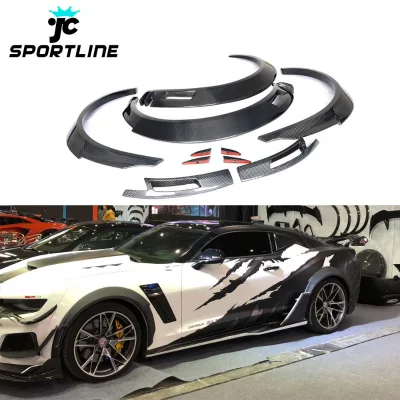 Carbon Fiber ZL1 Wide Wheel Arches Flares for Chevy Camaro ZL1 SS RS Coupe 2-Door 2016-2019