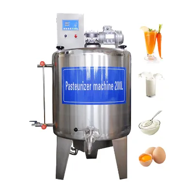 Professional Fruit Puree Gelato 6 Kilos Batch Small 30l Flash Cow Camel Milk Pasteurization Machine