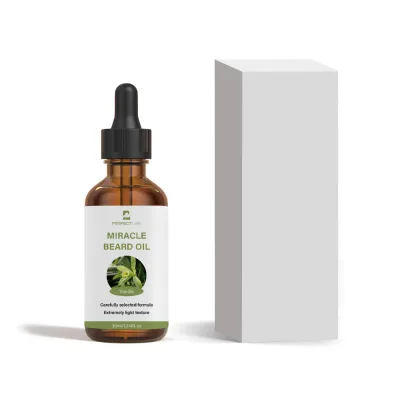 Private Label Vegan Jojoba & Avocado Oil Sandalwood Fragrance Nourishing Beard Growth Oil for Men