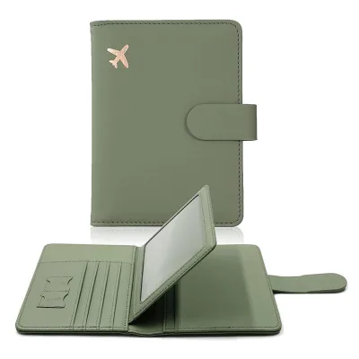 Waterproof RFID Blocking Travel Wallet PU Leather Passport Holder Card Slots Passport Cover for Women Men