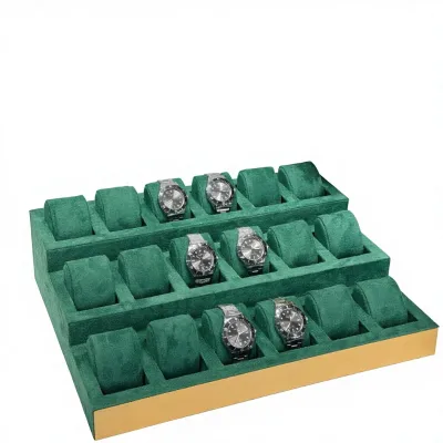 Manufacturers Supply Jewelry Watches Ornaments Props Display Counter Green Labor Gift Box Model 111 Cases & Displays