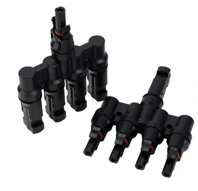 Wholesale Solar Panel T Branch Connector 4 to 1 MC4 Style 1000V 30A IP67 Waterproof Photovoltaic Cable Connector OEM Factory