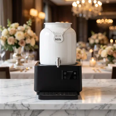 Commercial PP Ceramic Milk Boiler Large Capacity Electric Hot Coffee Pot Hotel Buffets Remote-Control Soy Milk Maker Breakfast