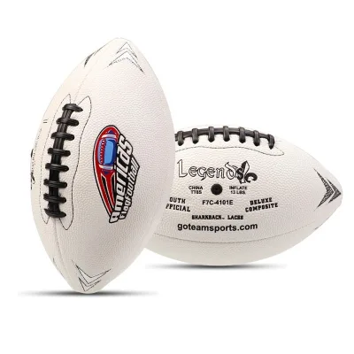 Manufacture PU Leather Rugby Ball Size 9 Machine Stitched American Football for Adults and Kids Training Competition Match