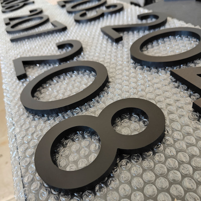 Custom Apartment House Number Acrylic Door Number Address Sign for Building Houses