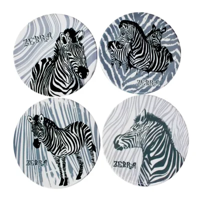 Animal Design Sublimation Ceramic Coasters With Cork Back Mug coaster for Home Decor and Coffee Cup