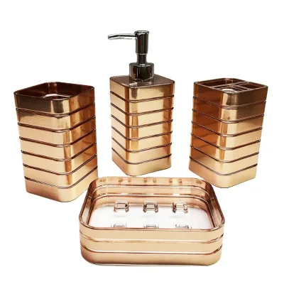 EL BPA Free As Material 4-Piece Eco-Friendly Modern Round Hotel Bath Set Model BRS-036 From TW
