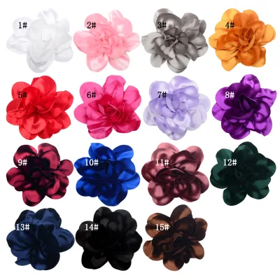 Diy Baby Rolled Ribbon Rose Flowers Bow Fabric Rosettes Flower , Hair Accessory, High Quality Rose Flowers