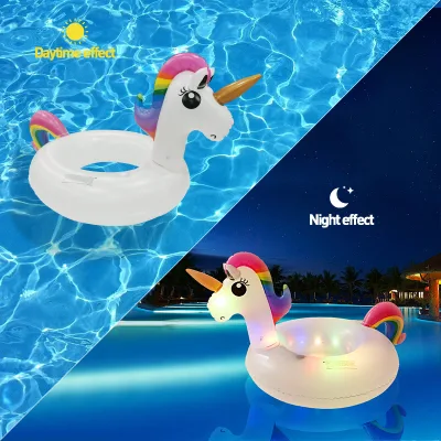 Large Adult Unicorn Pool FloatingOutdoor PVC Thickened Inflatable Swimming Ring Water Amusement Facility