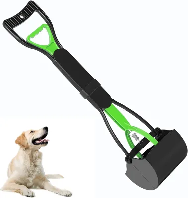 Self Contained Pet Dog Waste Easy Pickup Long Foldable Pooper Scooper Metal Stainless Steel Cat Littler Pooper Scooper