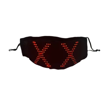 LED Advertising Halloween Mask Masque LED Display Party Masks Bluetooth Control Light up Programmable Mask