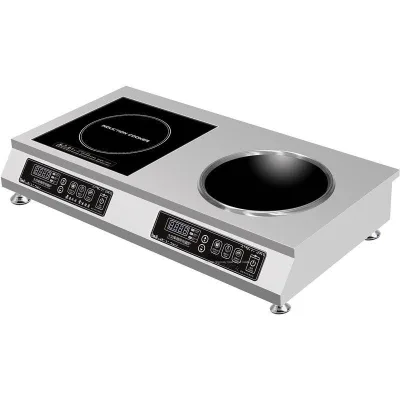 Waterproof Table Top 3500W Double burner One Flat One Factory Cheap Price Commercial Ultra Slim 3500w Induction Cooker