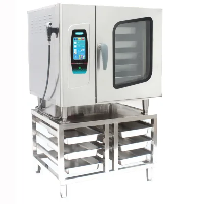 Multifunctional Commercial 6 Trays Convection Steamer Oven With Steamer