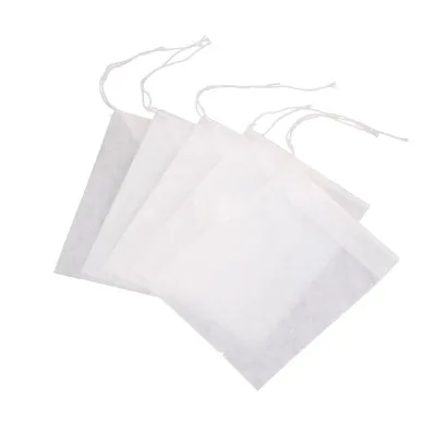 12*16cm Food Grade Tea Bags with a Inner Drawstring Non-woven Empty Package Teabag