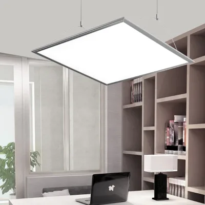Professional 40W Full-Spectrum Modern Aluminum Fan Light 595x595 Surface Mounted IP44 DIP SWITCH Control CRI Ra80 Home Office