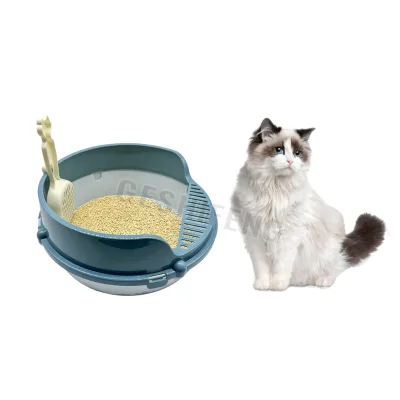 Cheap Cat Toilet Litter Pan Multi-Use Detachable Lightweight Easy Clean Kitten Cat Litter Box