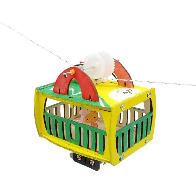 Diy Assembly Stem Item Science Educational Toy Sightseeing Cable Car