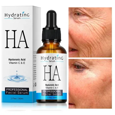 30ml Hyaluronic Acid Face Serum Anti-Aging Shrink Pore Whitening Moisturizing Essence Face Serum
