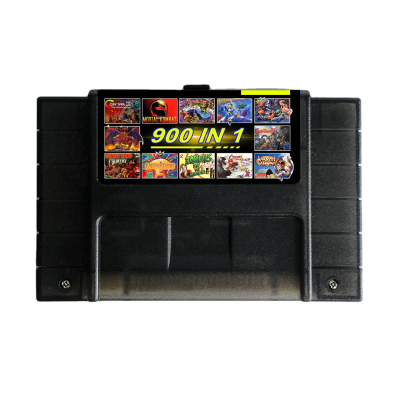 Super 900 in 1 Game 60Hz Switchable Gameclassic Cartridge Battery Capacity Storage Container for SNES NTSC 60Hz