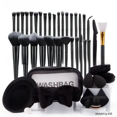 Best Selling Professional 52pcs Makeup Brush Set with Concealer Face Tools Fluffy Brush Kit Beauty Sponge Powder Puff Makeup Bag