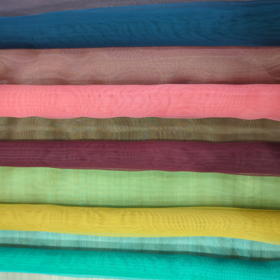 Wholesale Shiny Organza Fabric Textured Organza Fabric for Women Cloth