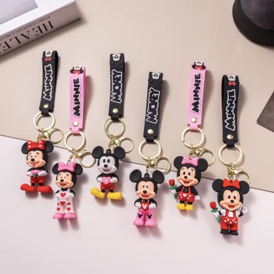 Cartoon Mouse Keychain Stall Mouse Doll Pendant Bag Pendant Game City Small Gift Wholesale