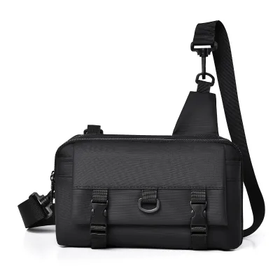 New Men's Nylon Crossbody Bag Casual Trendy Sports Travel Wear-Resistant Small Street Fashion Bag