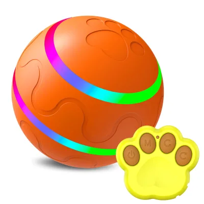 Hot Sale USB Rechargeable LED Interactive Dog Ball Toy Remote Control Pet Activated Automatic Rolling Ball