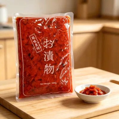 Factory Supply Fukujin Zuke Assorted Pickled Vegetables Traditional Japanese Flavor Pickles Custom Packaging