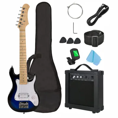 Electric Guitar Kit 30 Inch Guitar with Amplifier and  Accessories for Children
