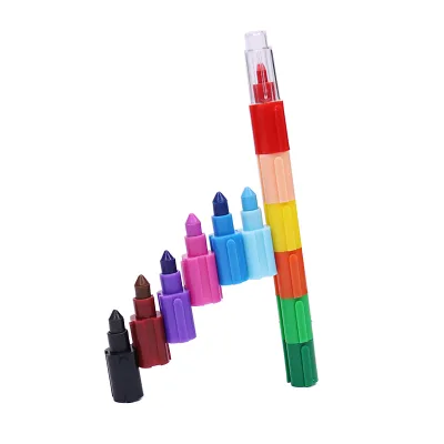 Pastel Wax Gel Highlighters Mini Crayons Multi Colors Oil Pastel Painting Markers Art Supplies Small Building Blocks Crayons