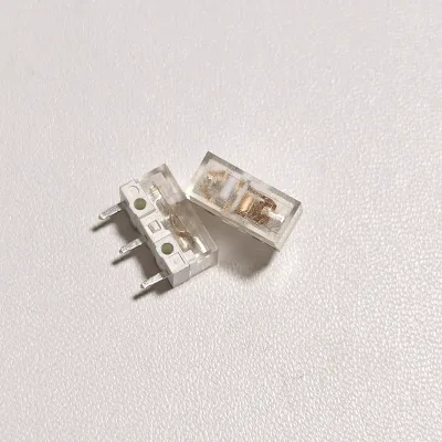 HUANO Transparent Micro Switch Gold Contactor 80 Million Click Lifes Game Mouse Left Right Button Switches