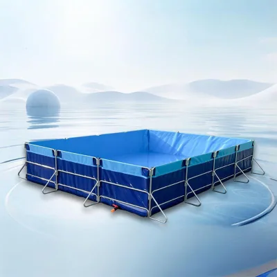 3*2*1M a Round Fishpond with Galvanized Brackets for Easy Installation, Used for Fish Farming