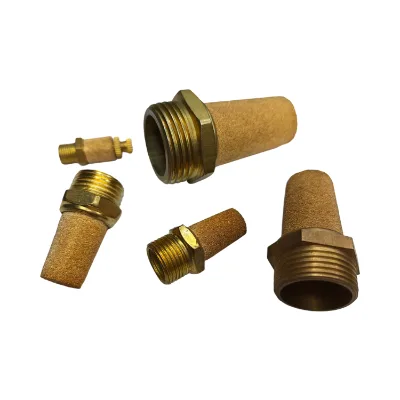 Copper Sintered Filter Element BSL Exhaust Threaded Brass Muffler Fittings BSL-01 02 03 04 06 Pneumatic air Compressed Silencer