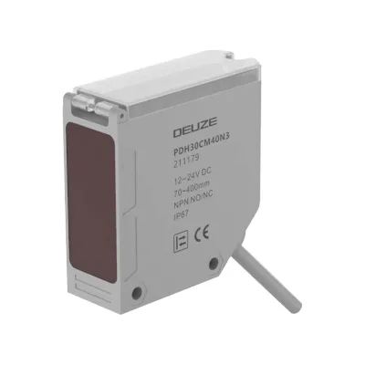 PDH30CM70N3 IP67 12~24V DC NPN/PNP 70~700m Long Distance BGS Type NO/NC Diffusive Square Design Photoelectric Sensor