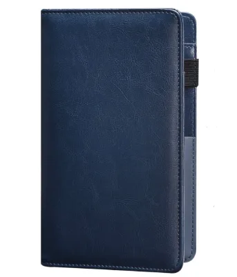 Vintage Leather Button Closure Restaurant Guest Check Holder Bill Menu Presenter Receipt Holder Waiter