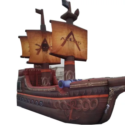Giant Playground Park Decoration Photo Souvenir Inflatable Pirate Boat Shipping Sailing Navigation Model