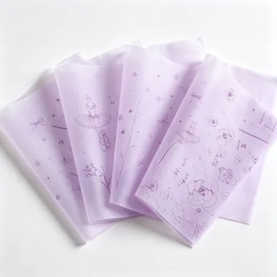 Recyclable Decorative Printed Tissue Paper Custom Pattern Gift Wrapping Tissue for Bakery Fashion Brand Merchandise Boxes