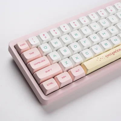 170 Keys Macaron Pink Teclado Gamer Mechanical Keyboard Keycaps Dye Sub PBT XDA Keycaps